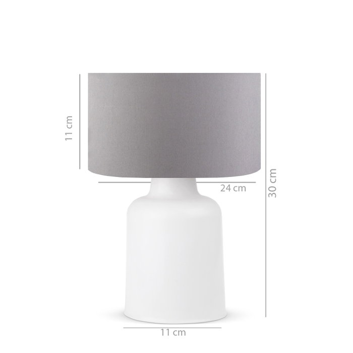 Opviq Lámpara de Mesa AYD - 2531 Gris